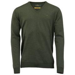 Sussex V-neck Merino Sweater  -  Woody Laksen