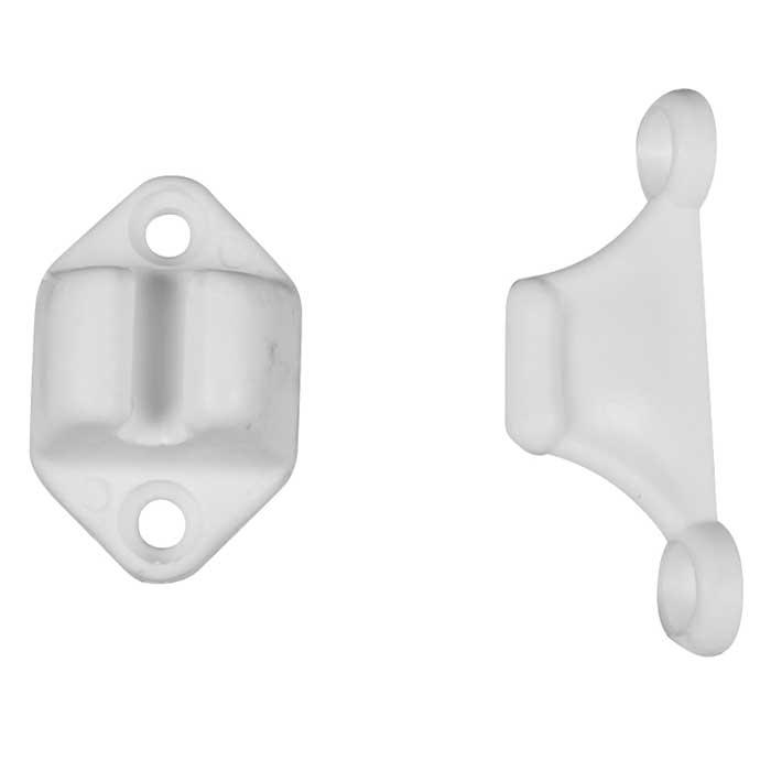 Dørholder plast (2 dele) Hvid FAWO GmbH Fahrzeugtechnik