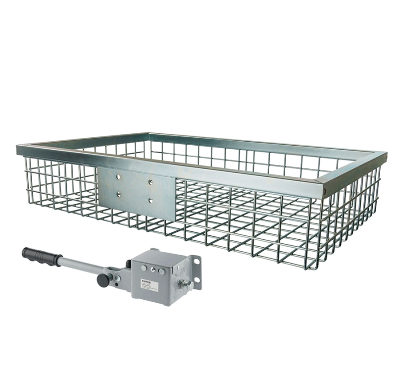 Trådkurv 890x580x180 mm galvaniseret med lynkobling Eurohunt