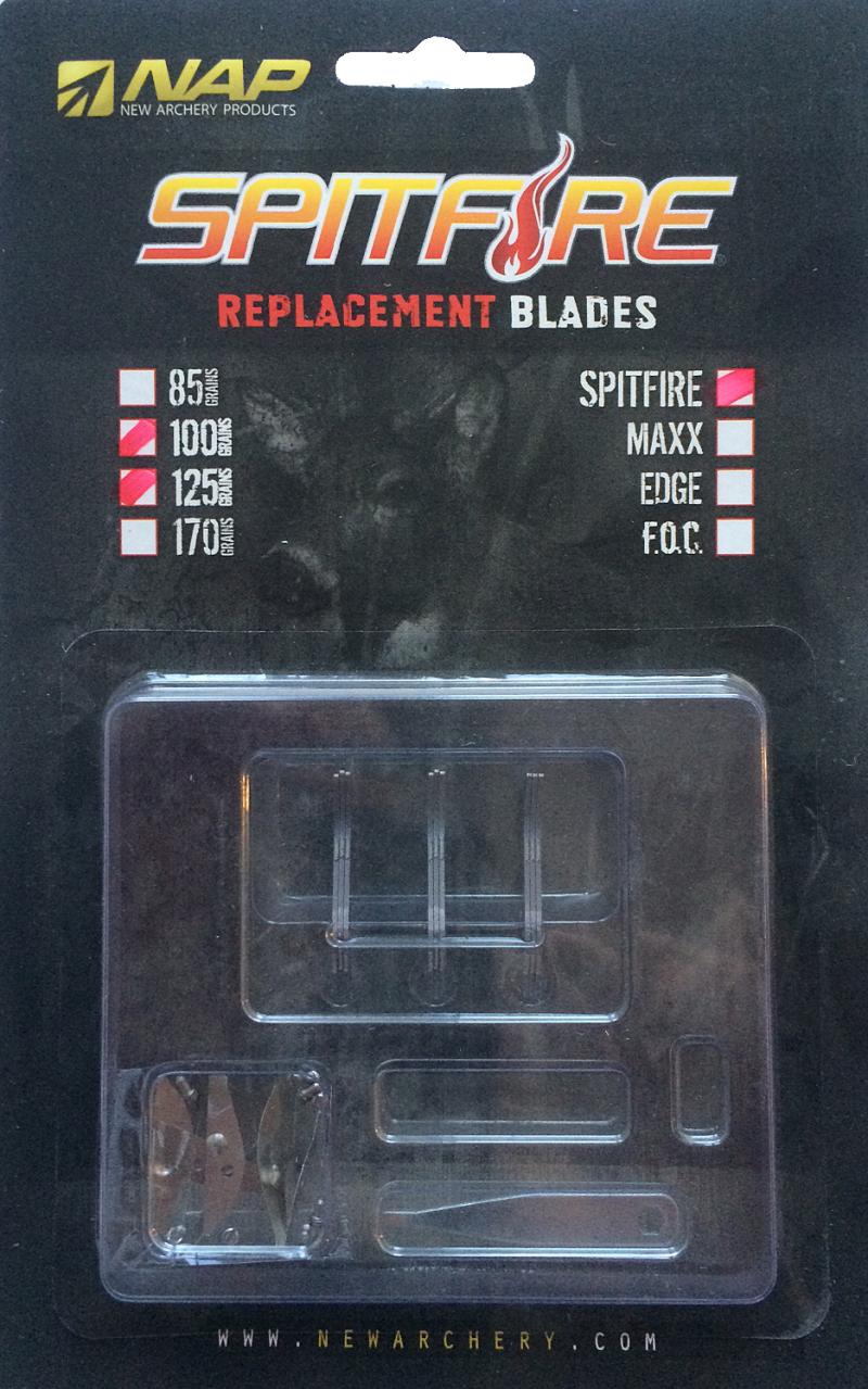 NAP Spitfire ekstra blade 100-125 grains 9 stk Spitfire