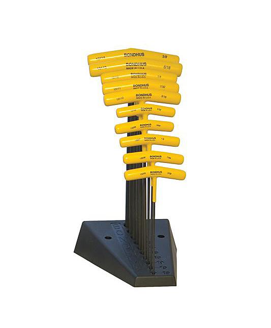 Bondhus T-nøgler med holder 3/32" - 3/8" Bondhus