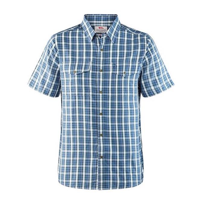 Fjällräven Abisko Cool Shirt SS-uncle Blå-M - Skjorter Fjällräven