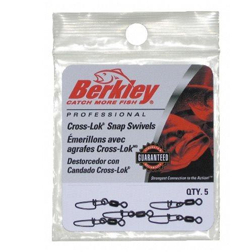 Berkley Cross-Lok Snap Swivels / blBlålås str. 10/18kg - Svirvler / hægter Berkley