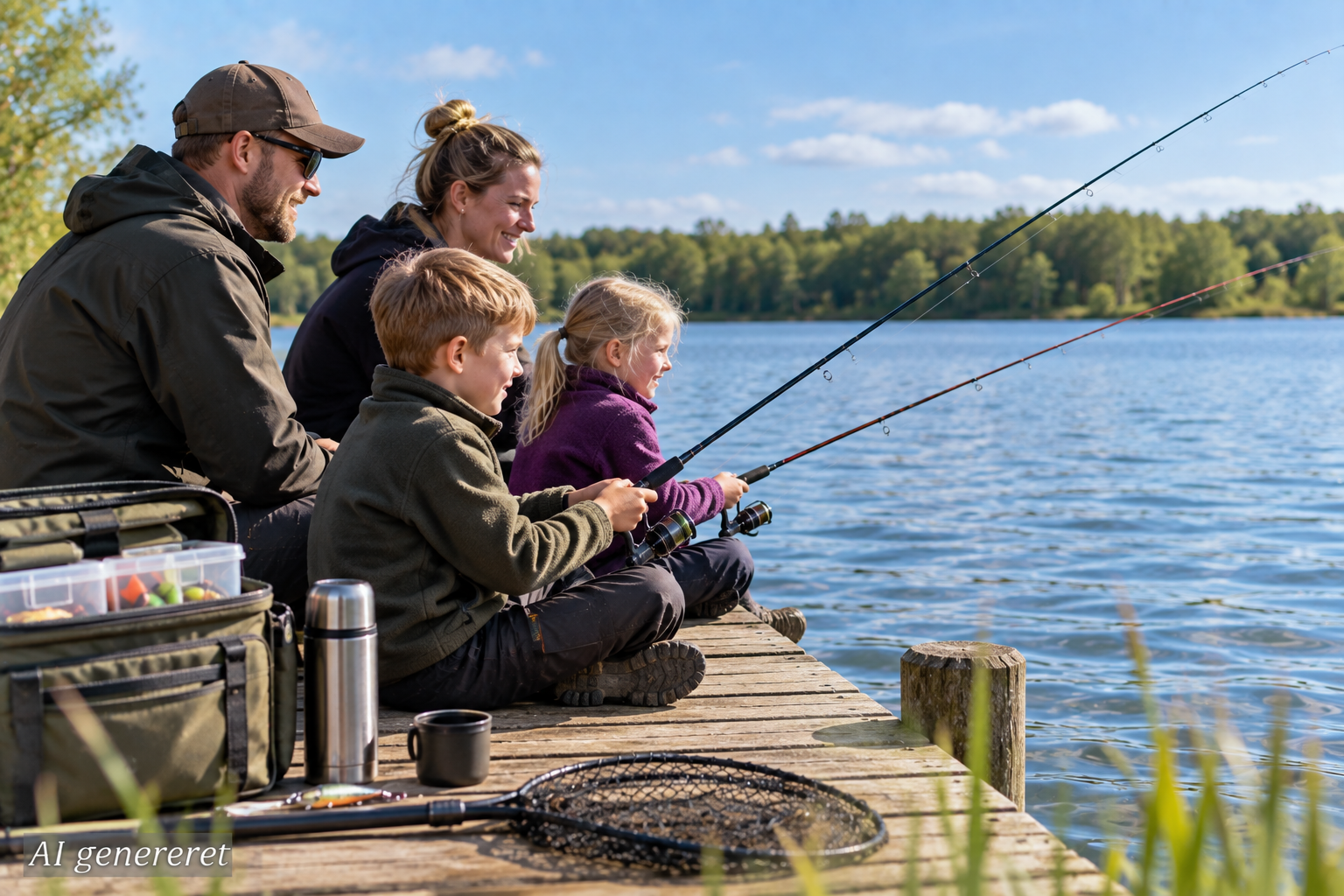 Hos Nordic Anglers begynder familiens fisketur ikke med den største grejkasse